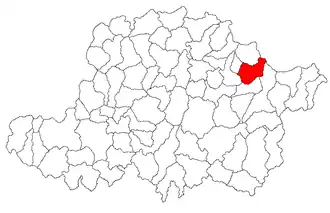 Location in Arad County