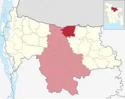 Location of Dhobaura