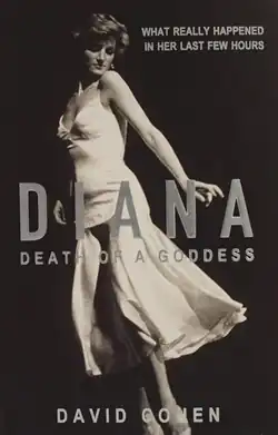 Black and white cover of Diana in a dress