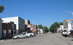Commercial street in Dike
