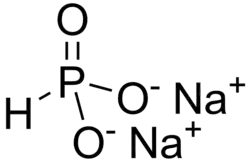Skeletal formula of disodium hydrogen phosphite