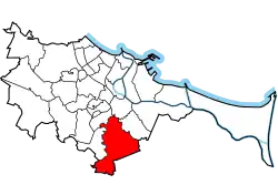 Location of Orunia-Św. Wojciech-Lipce within Gdańsk