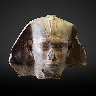 Quartzite head of a sphinx of Djedefre from Abu Rawash, Musée du Louvre