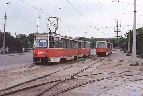 Dnieprodzerzhinsk tram which crashed on June 2, 1996.