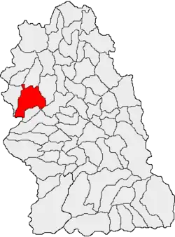 Location in Hunedoara County