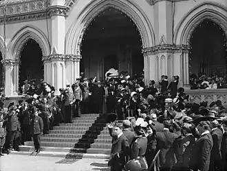 Lord Plunket declaring New Zealand a dominion, Wellington, 26 September 1907