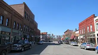 Looking east along Main Street