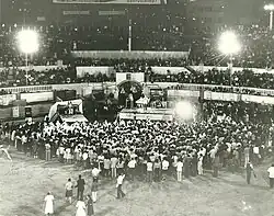 Crusade held in Caracas, Venezuela in El Nuevo Circo Stadium.