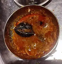 Dried Kokum rinds (dried outer skin of the Kokum fruit) used in Dried Baby Shrimp (Jawla) Curry