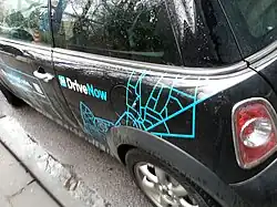 DriveNow Car Sharing MINI Cooper