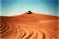 View of desert near Dubai