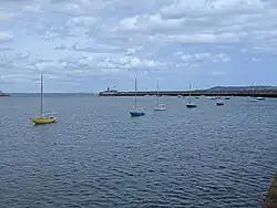 Dublin Bay 21s at anchor in Dún Laoghaire
