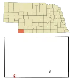 Location of Haigler, Nebraska