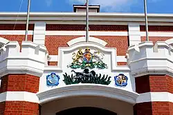 Durban Light Infantry (DLI) HQ entrance detail of logo, Durban