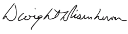 Cursive signature in ink