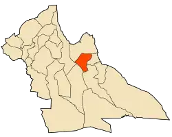 Location of Laghouat in Laghouat Province