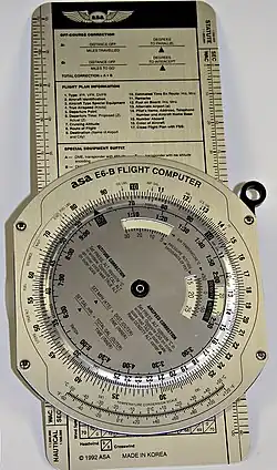 An E6-B aviation computer