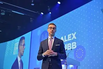 Stubb in EPP Helsinki Congress in 2018