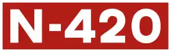 National road N-420 shield}}