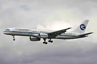 Boeing 757-200 of Turkmenistan Airlines