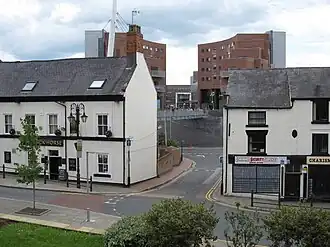 From Temple Row, facing east