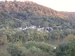 View of Eastvale taken from across the Beaver River
