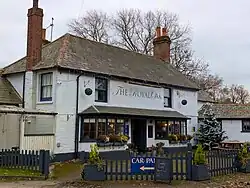 The Royal Oak inn at Ecchinswell, Hampshire, England. December 2024.