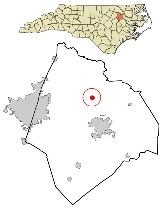 Location in Edgecombe County and the state of North Carolina.