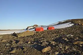 Edgeworth Davis Base in Bunger Hills, seen from south-east