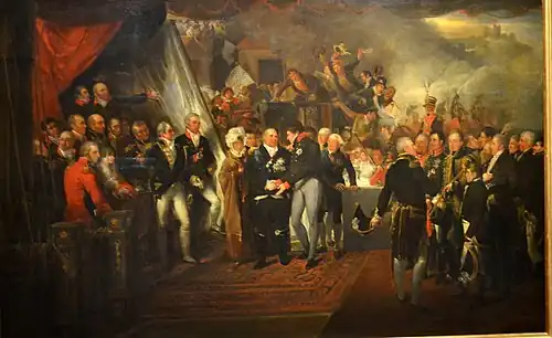 The Embarkation of Louis XVIII at Dover by Edward Bird, 1816