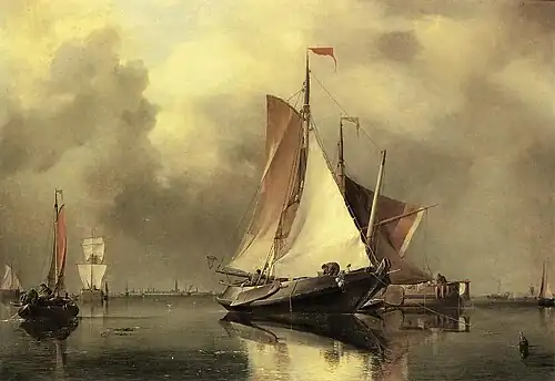 A Calm Day on the Scheldt by Edward William Cooke