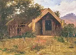Deserted Whare near Rotorua (c. 1910)