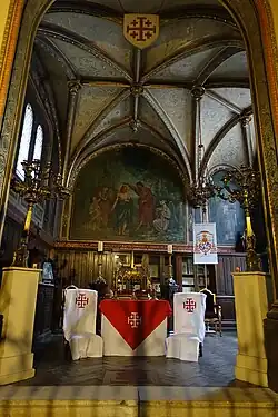 Interior of the Chapel of the Knights of the Holy Sepulchre