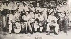 Members of the Banda El Recodo in their natal town in 1938