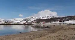 Seaside view of the village