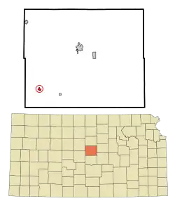 Location within County and Kansas