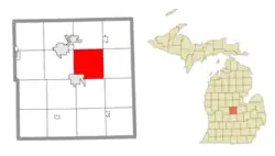 Location within Gratiot County