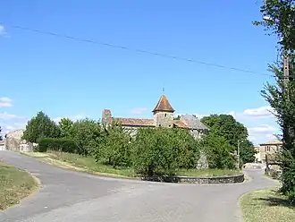 The church and surroundings in Empuré