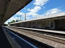 The platforms at Enfield Chase Station