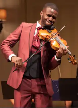 England performing at the Geffen Playhouse Theatre