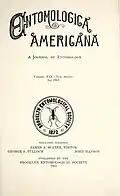 Entomologica Americana (1961 cover)