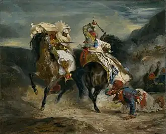 Eugène Delacroix, The Combat of the Giaour and Hassan, 1826