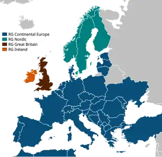 The synchronous grids of Europe