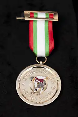 A picture of the award