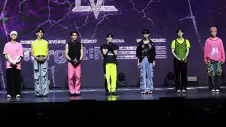 Evnee for their debut album press conference.