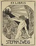 Ex libris Stefan Zweig c. 1900
