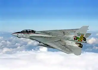 F-14 Tomcat – twin-engine, two-seat, swing-wing fighter