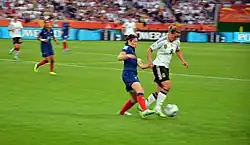 A match between France and Germany during the 2011 World Cup