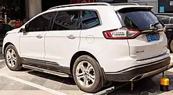 The three-row Edge, rear