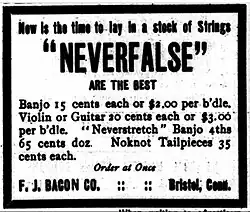 F J Bacon Company Cadenza magazine, November 1907, p.&nbsp;55